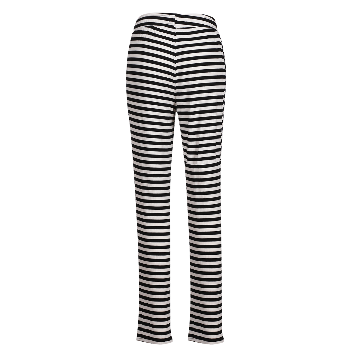 Liberte Natalia Straight Bukser Stribet Sort Creme