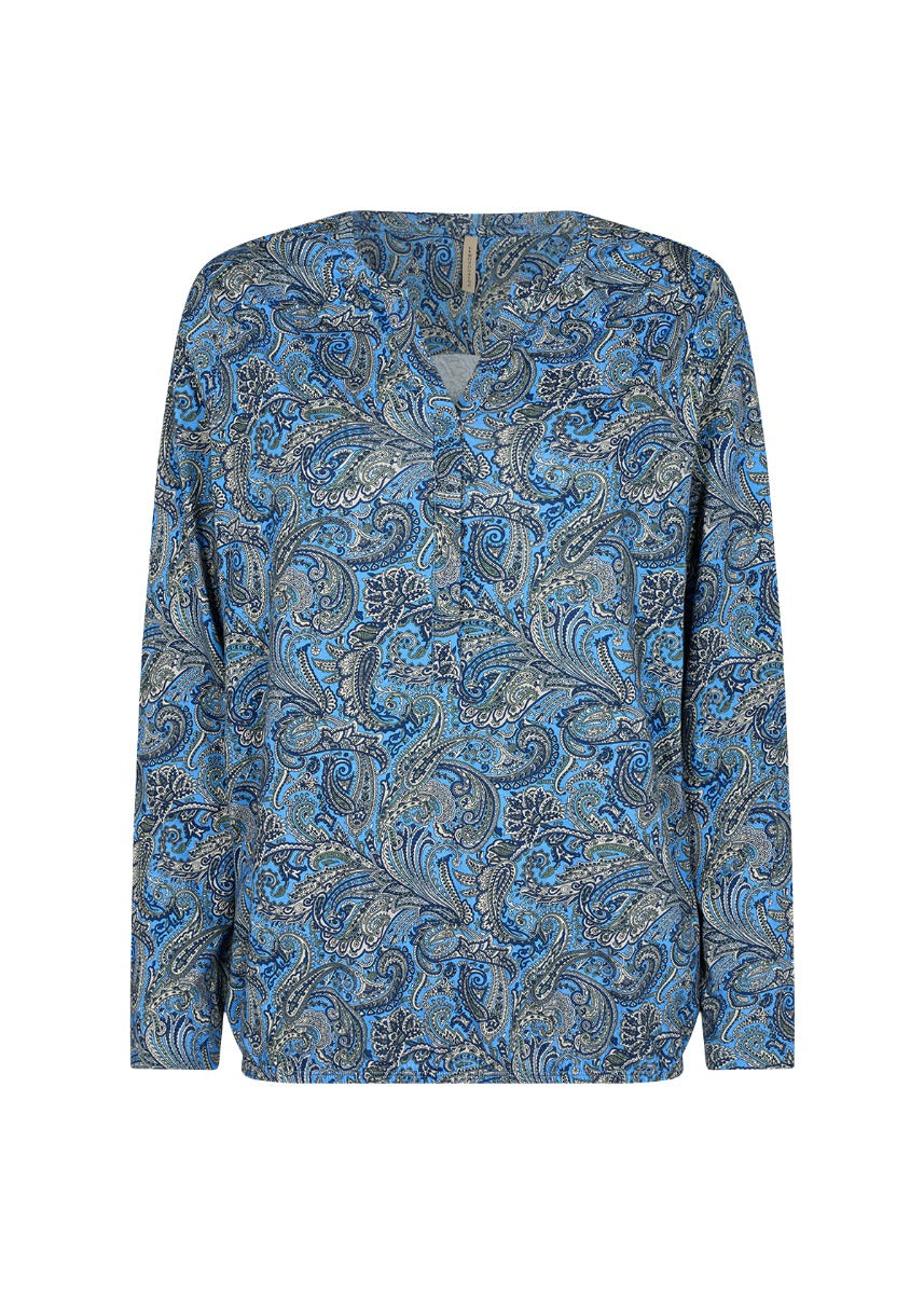 Soyaconcept Felicity 404 T-Shirt Paisley Blå