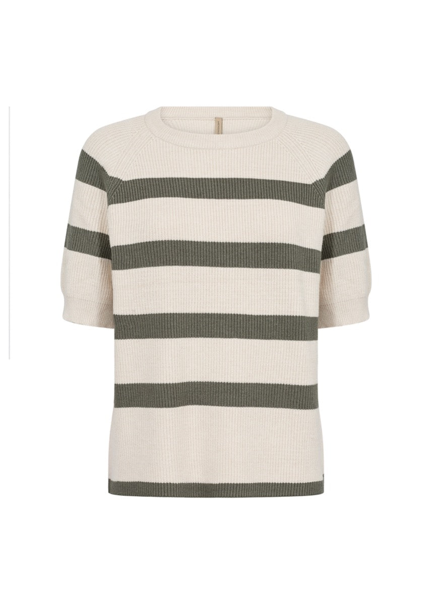 SoyaConcept Kanita Pullover Stribet Milli Beige