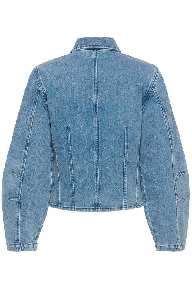 KAFFE Vallis Skjorte Wash Denim Blå