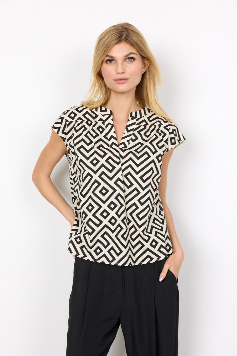Soyaconcept Kirsty 1 Bluse Sort Stribet