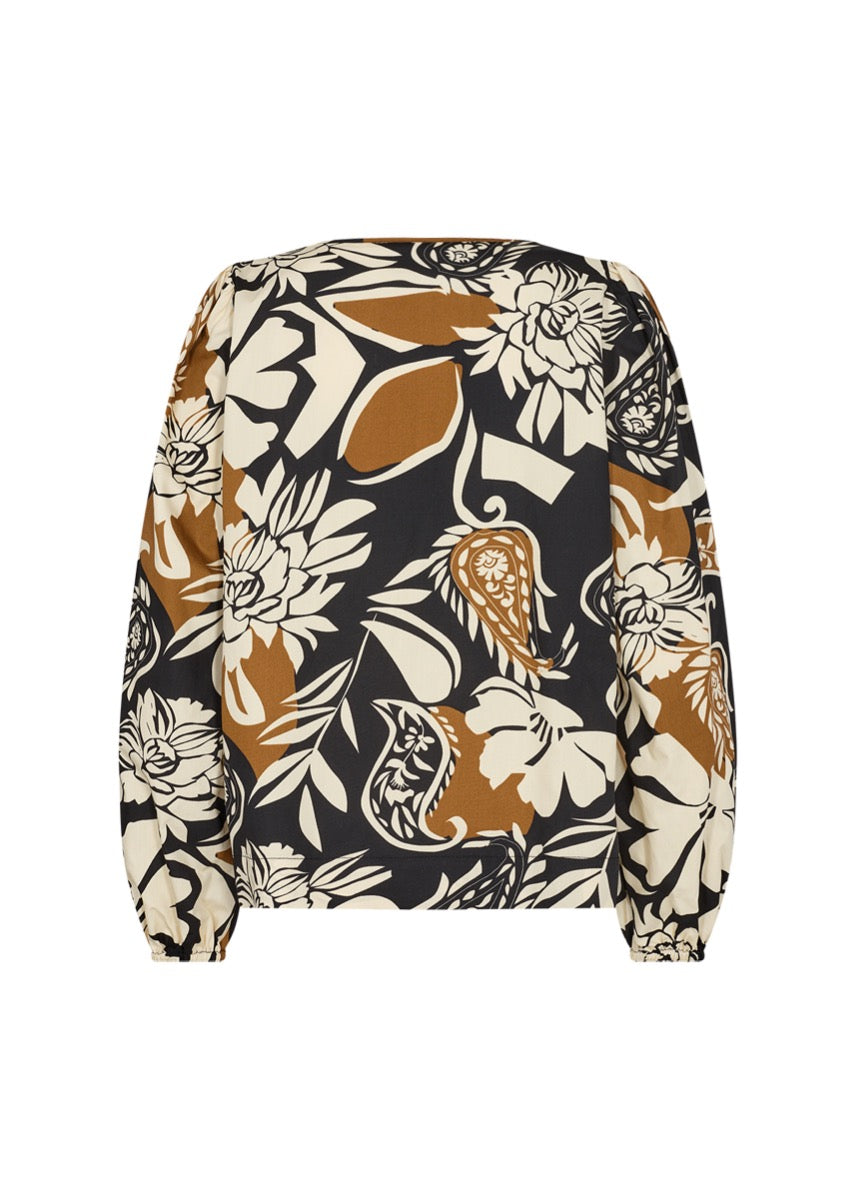 Soyaconcept Tamaya1 Bluse Blomster Sort