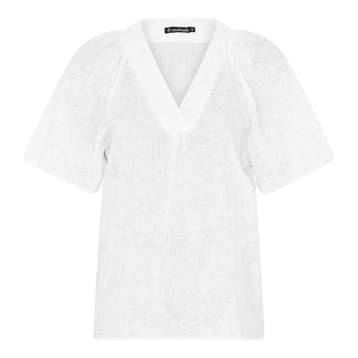 Soulmate Lotus Bluse Hvid