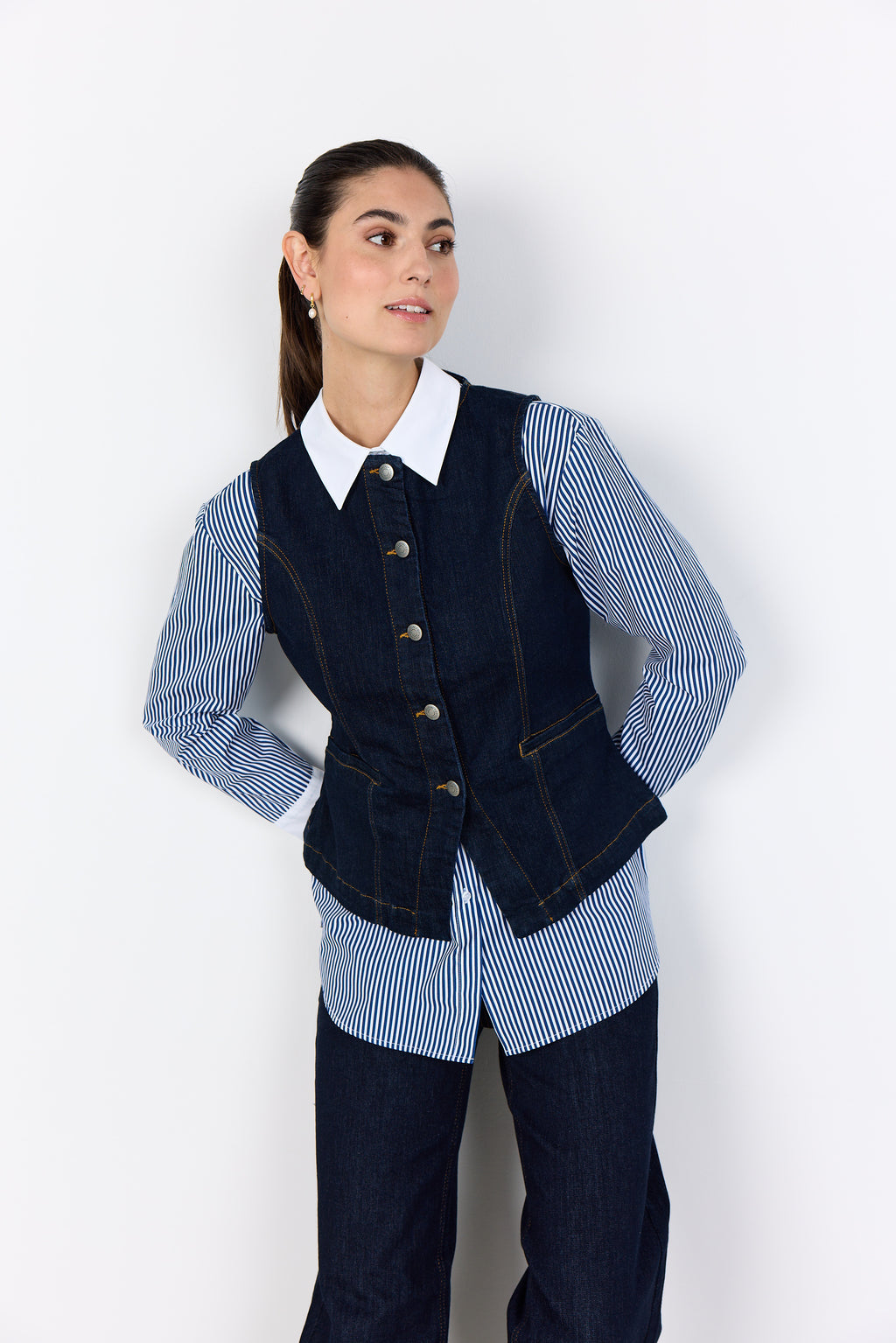 SoyaConcept Kimberly 42 Vest Navy Blå