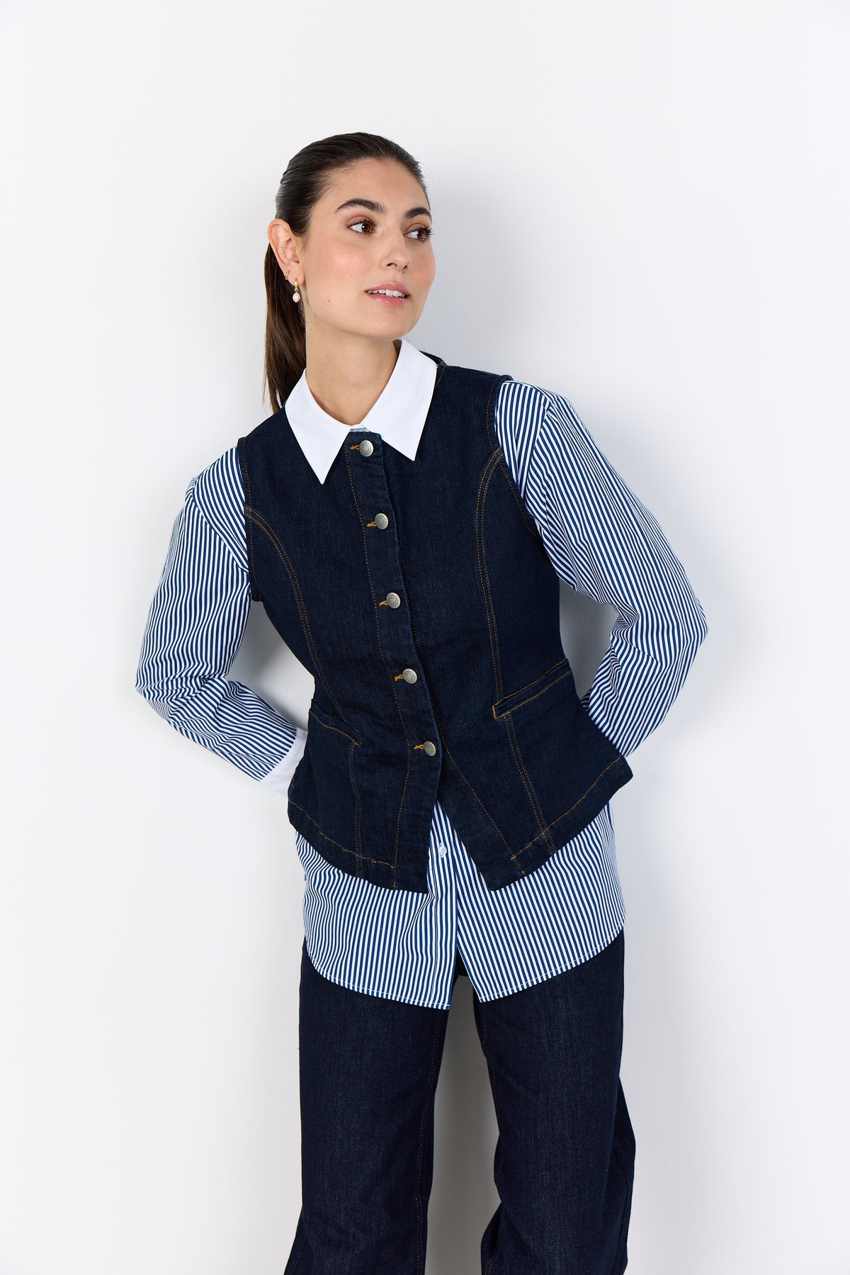 SoyaConcept Kimberly 42 Vest Navy Blå