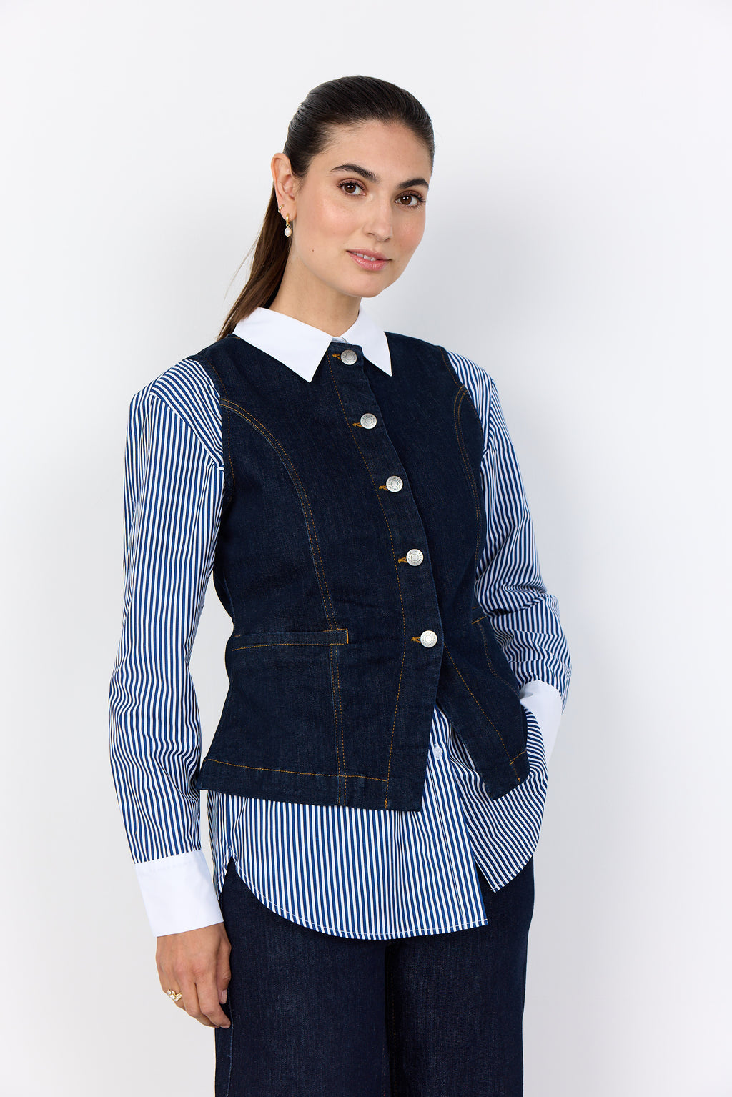 SoyaConcept Kimberly 42 Vest Navy Blå