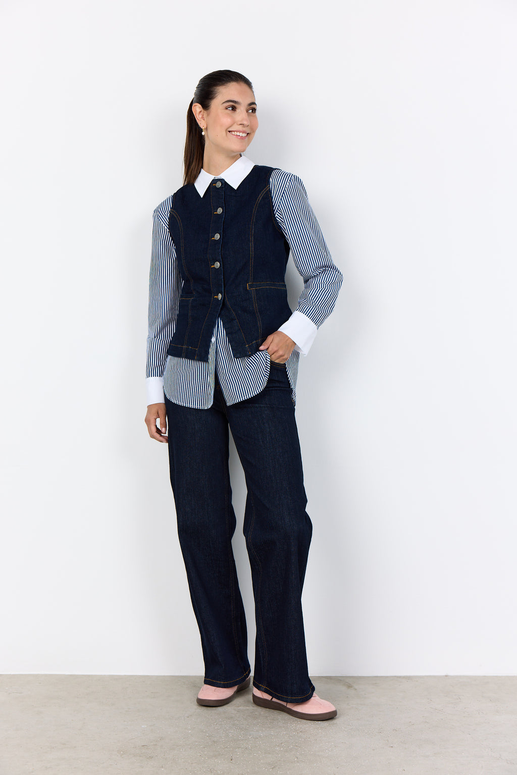 SoyaConcept Kimberly 42 Vest Navy Blå