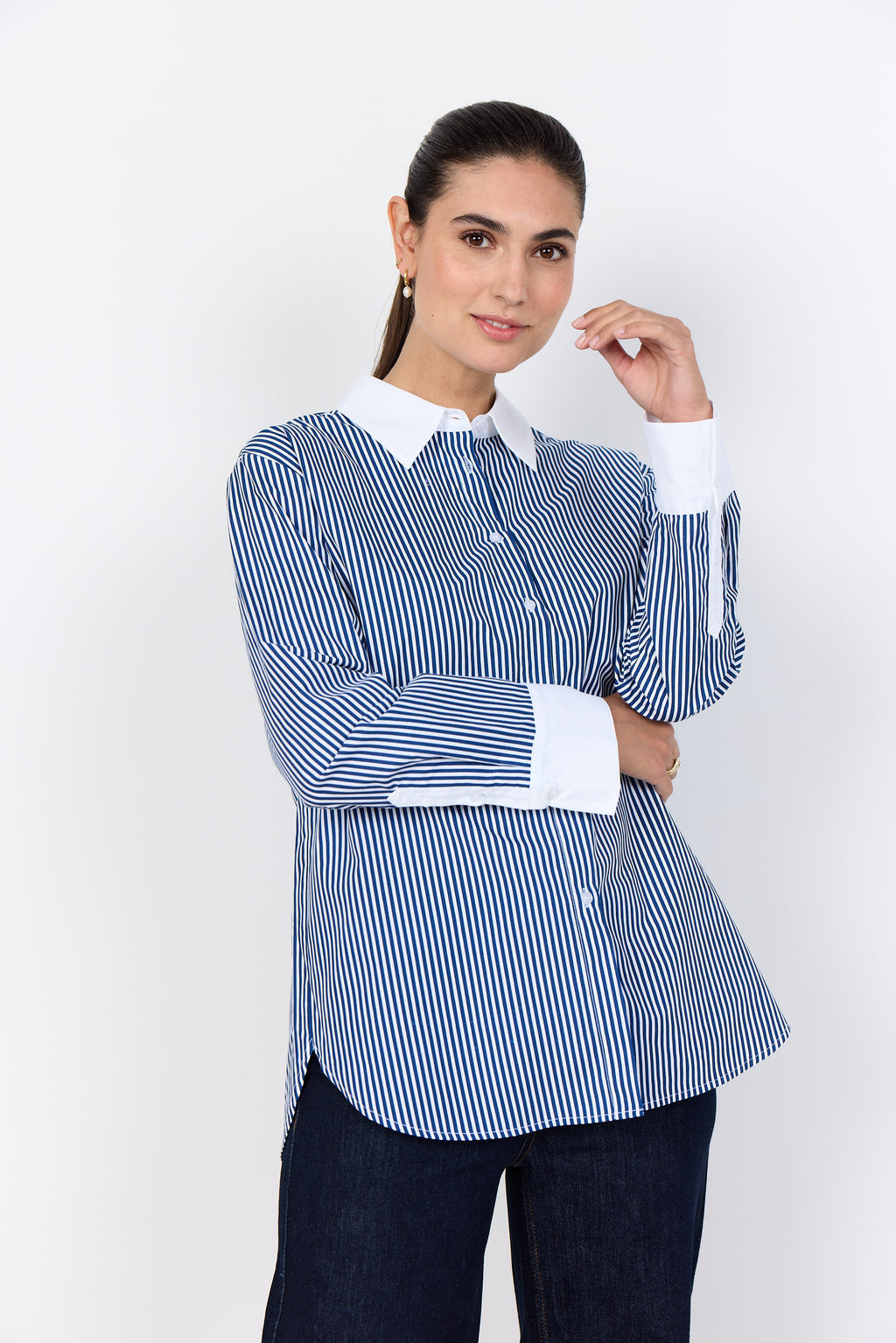 SoyaConcept Berlinda 2 Skjorte Navy Blå