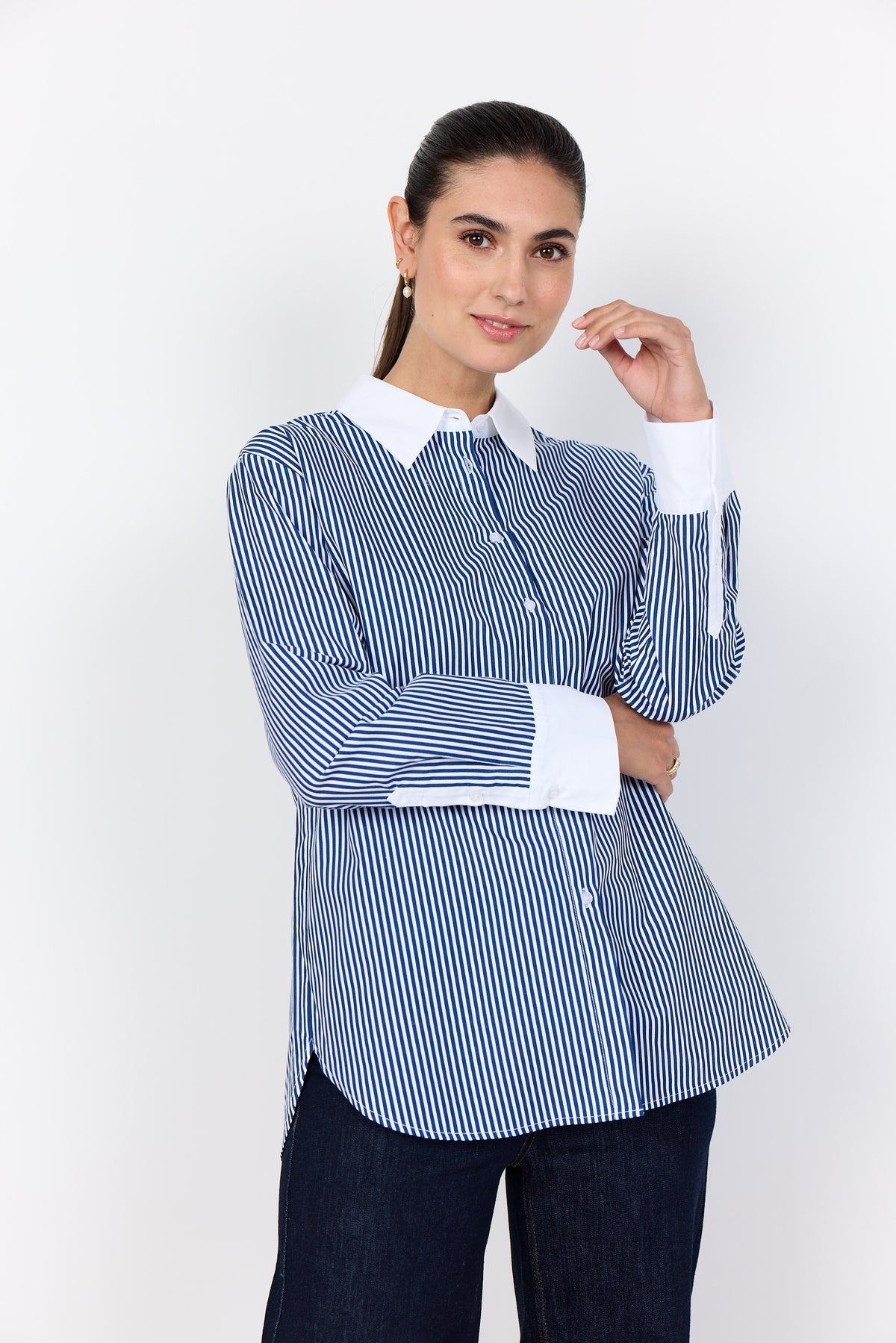 SoyaConcept Berlinda 2 Skjorte Navy Blå