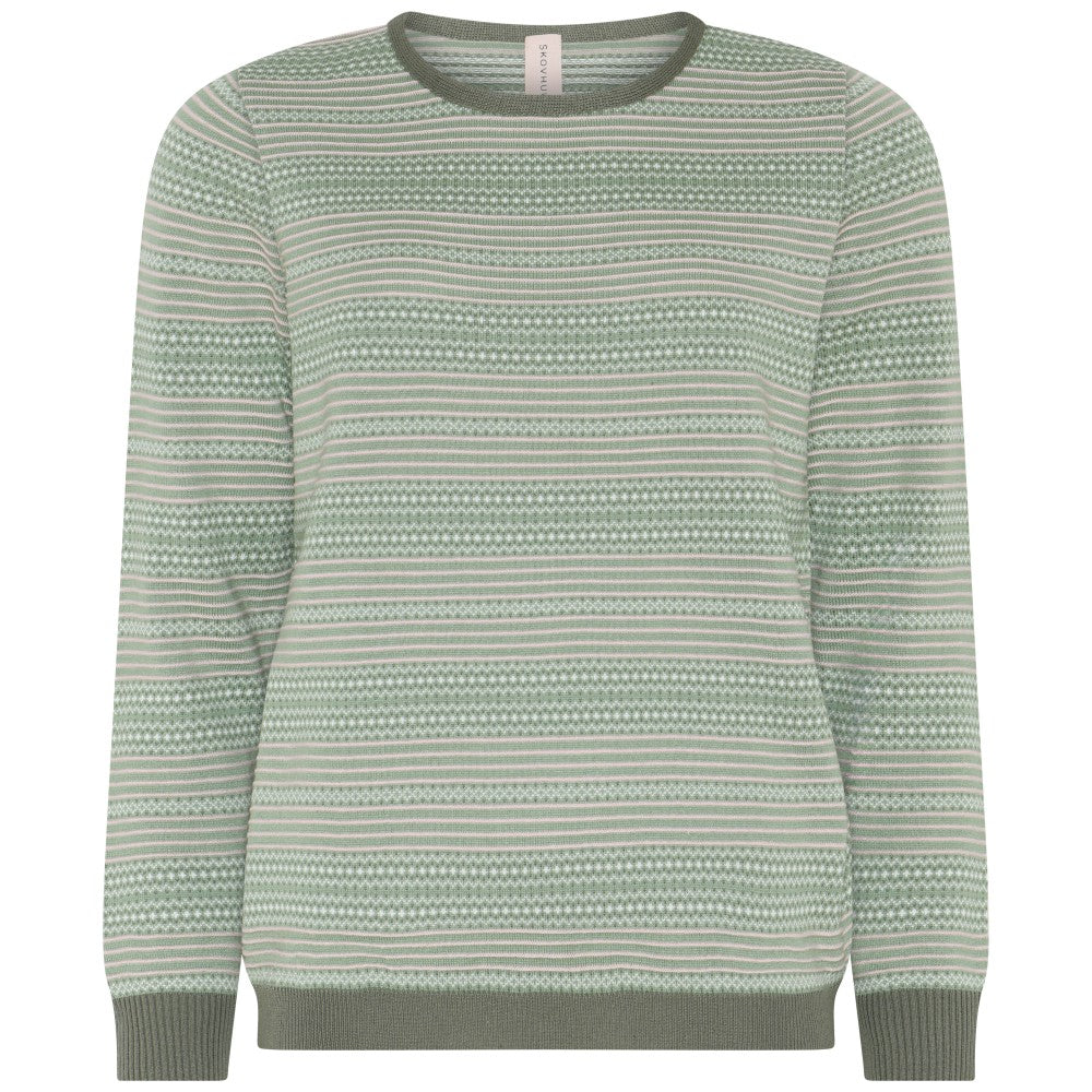 Skovhuus Petite Pullover Structure Myrtle Grøn