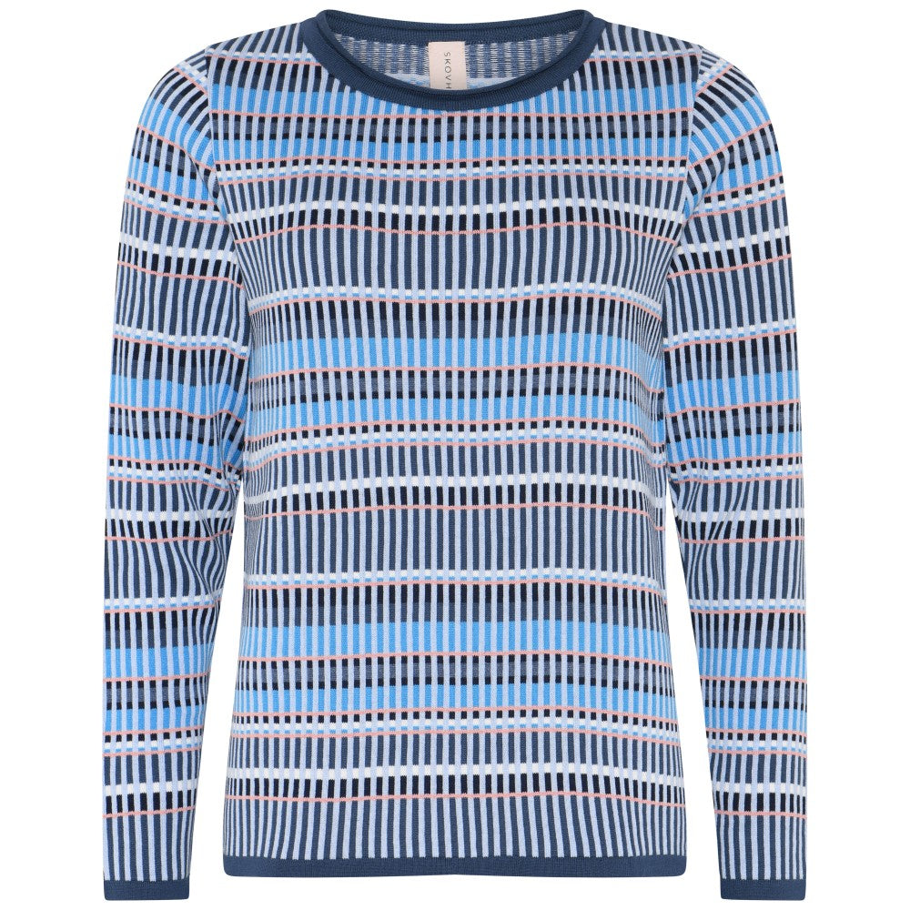 Skovhuus Pullover Special Stribet Jeans Blå