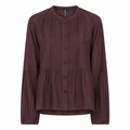 Soulmate Philline 3 Skjorte Dark Wine
