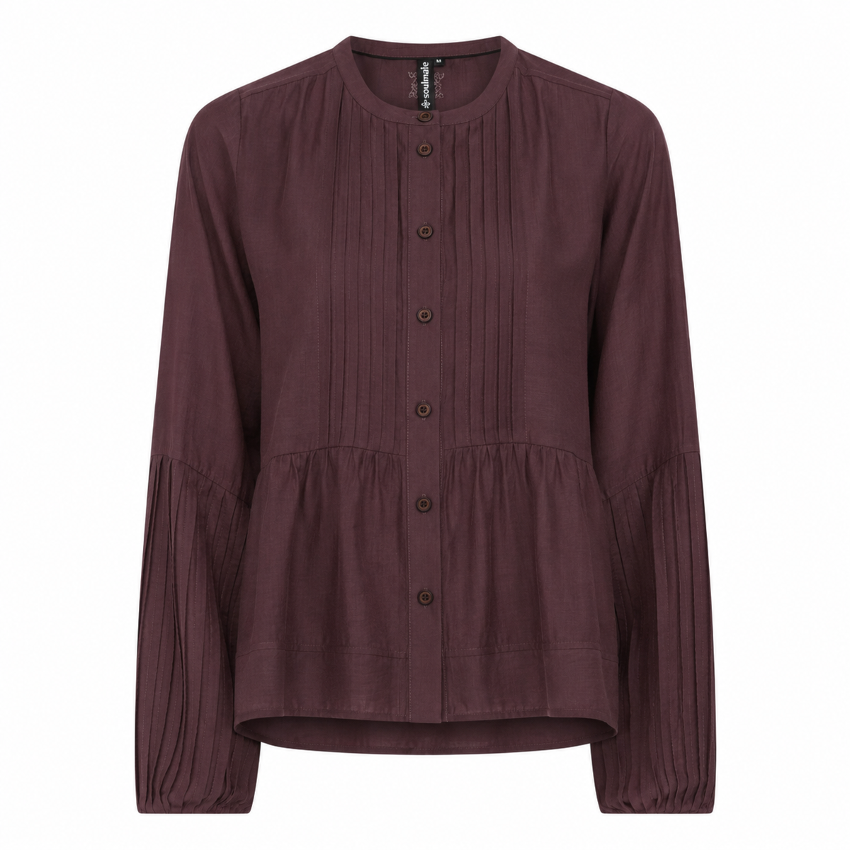 Soulmate Philline 3 Skjorte Dark Wine