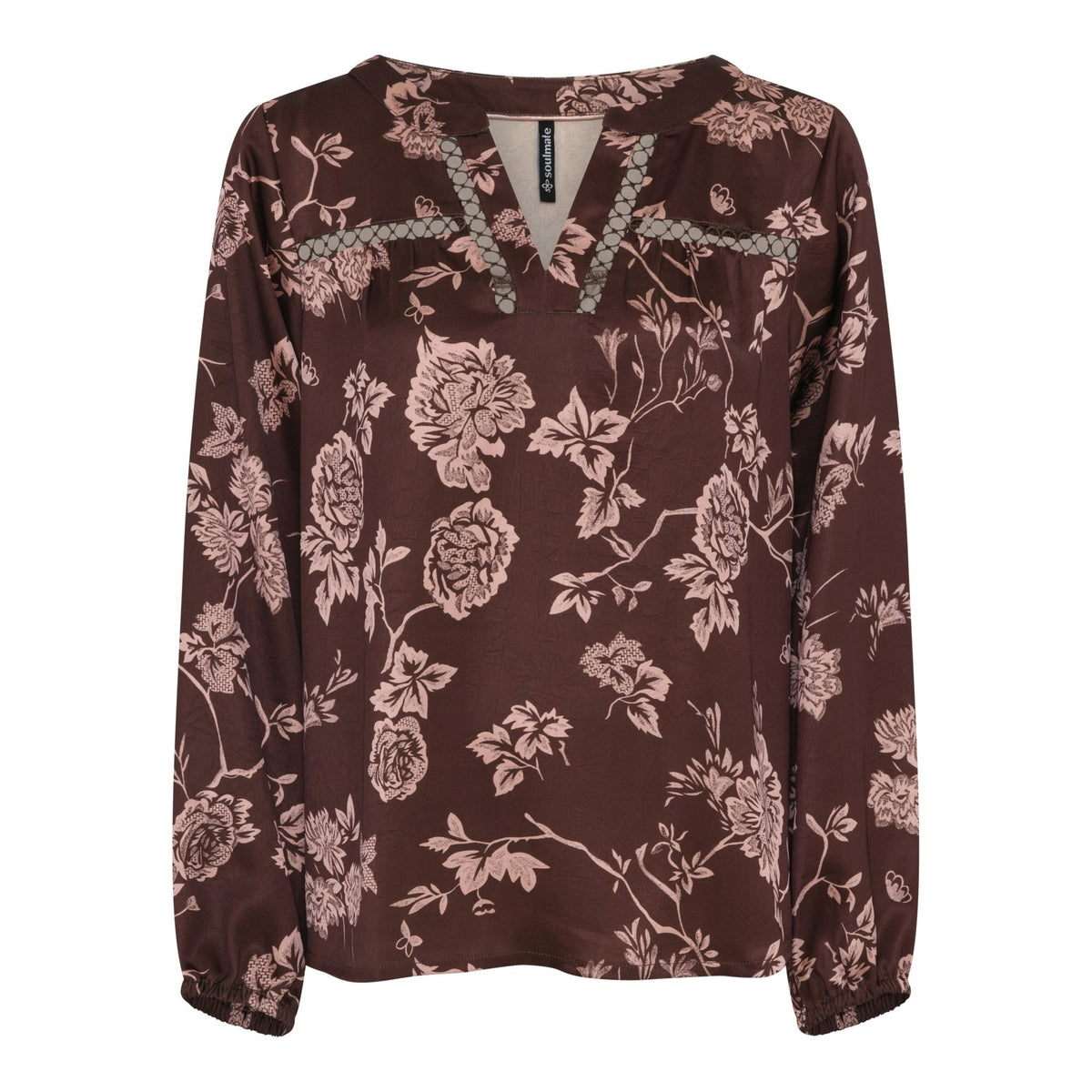 Soulmate Kencie 1 Bluse Dark Wine
