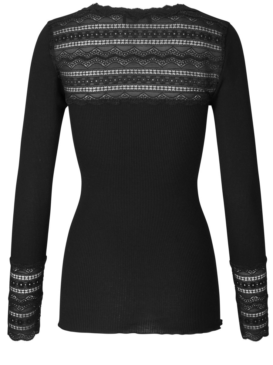 Rosemunde Copenhagen Silke T-Shirt reg ls Sort