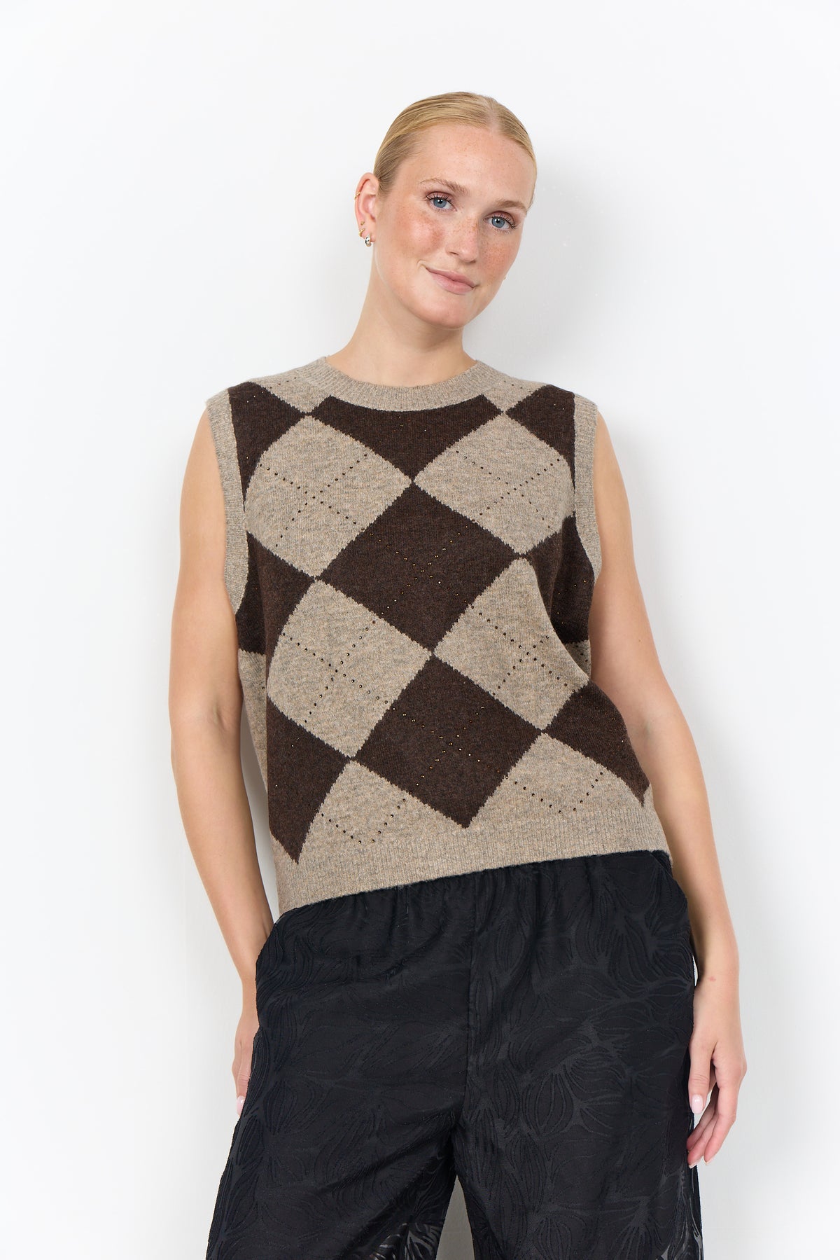 SoyaConcept Janti 1 Vest Mørk Blomme