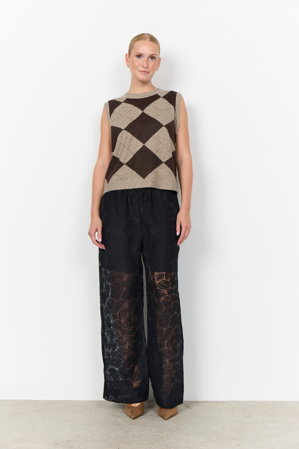 SoyaConcept Janti 1 Vest Mørk Blomme