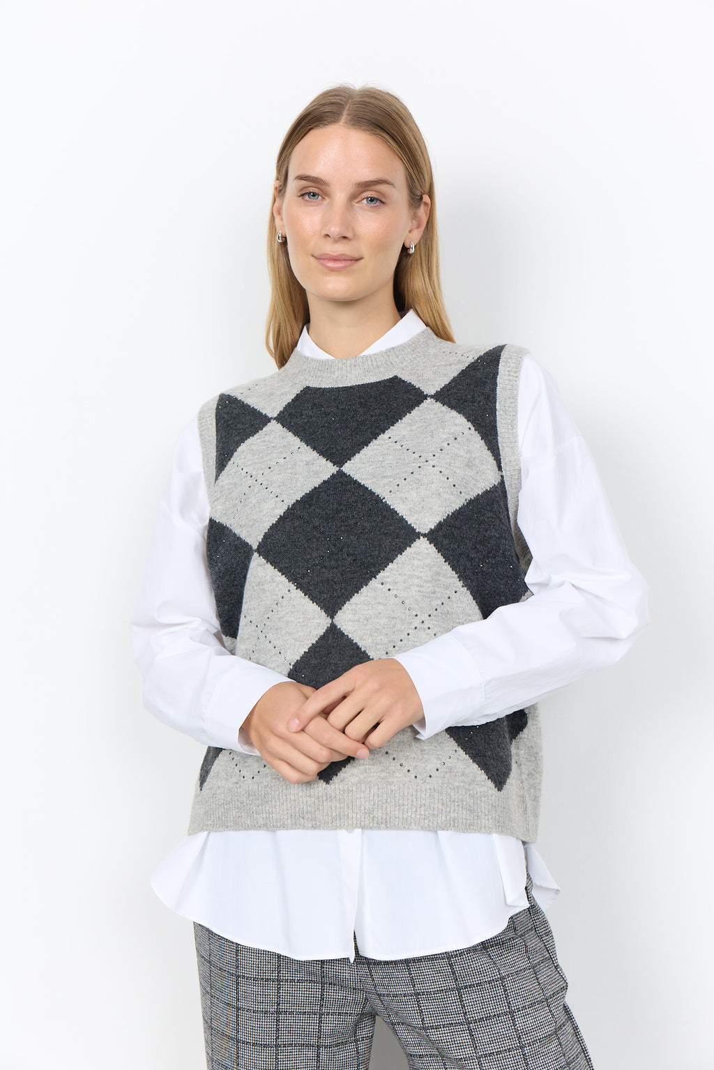SoyaConcept Janti 1 Vest Lys Grå
