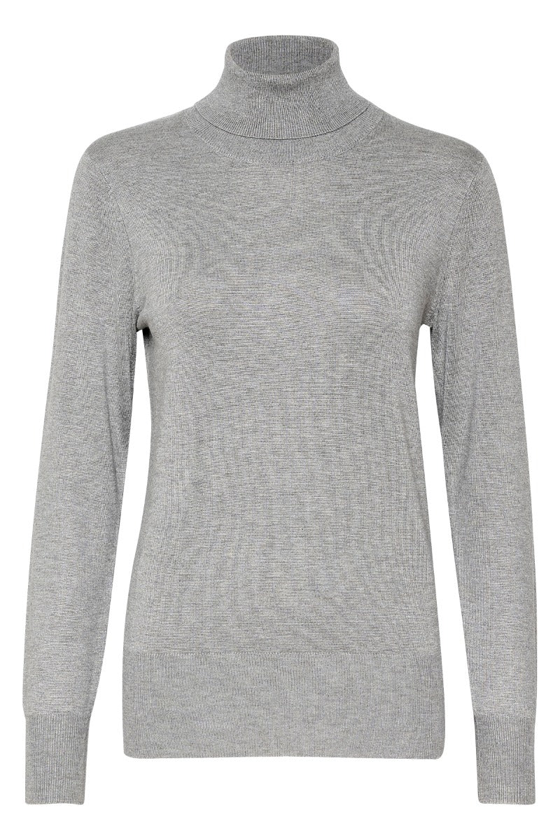 KAFFE Astrid Roll Neck Grå Melange