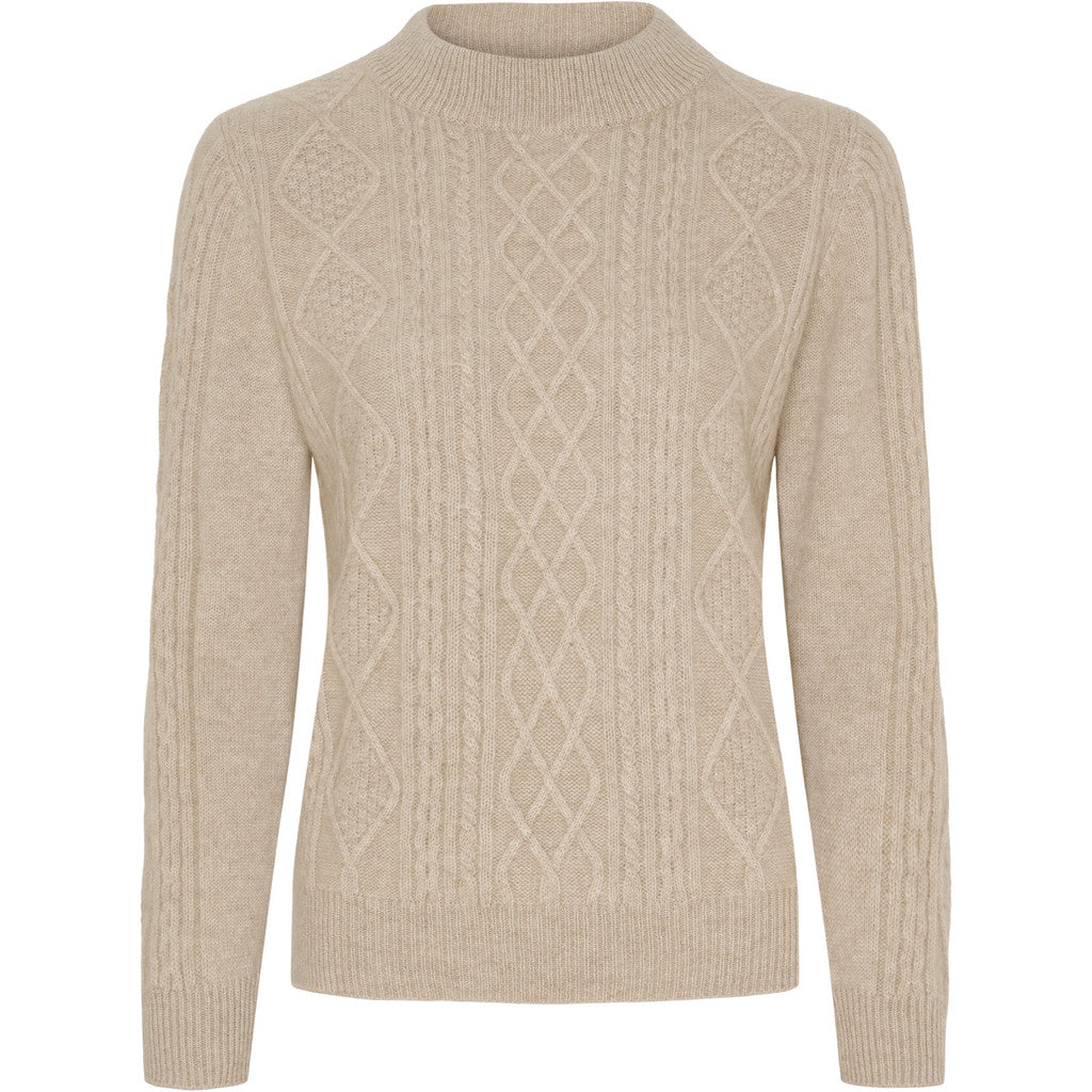 BTF CPH Ines Pullover Pure Cashmere Beige Melange