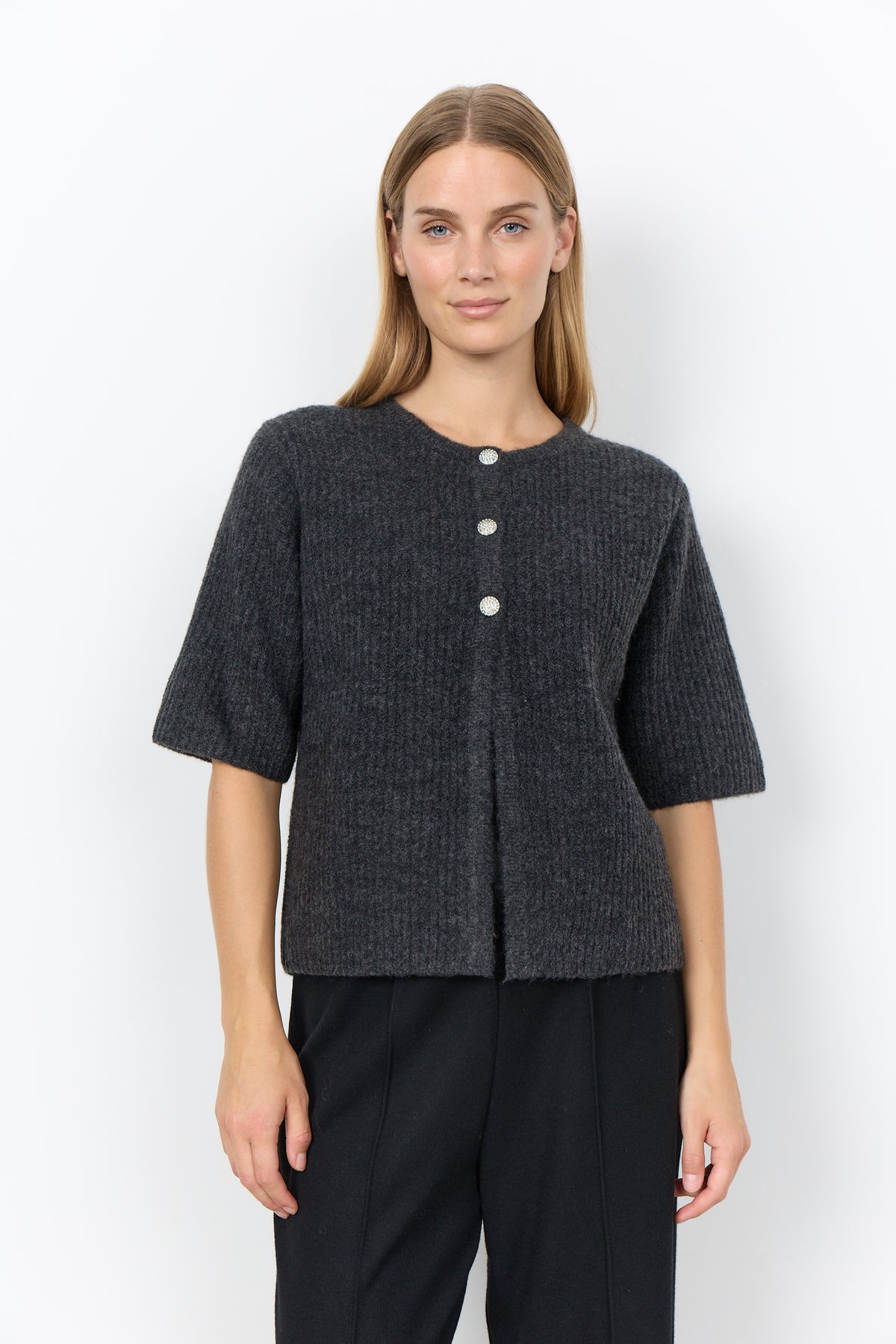 SoyaConcept Herla 5 Cardigan Phantom Grå