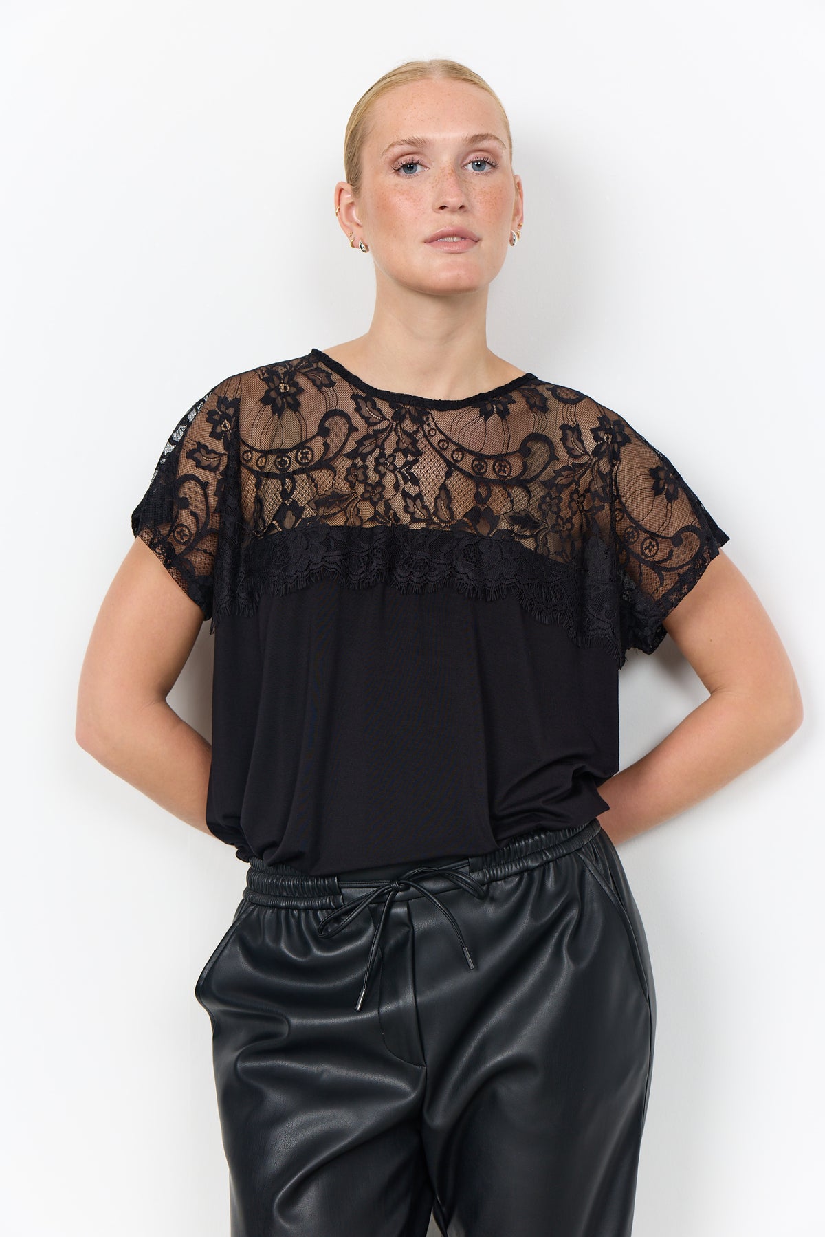 SoyaConcept Marica 371 Bluse Lace Sort