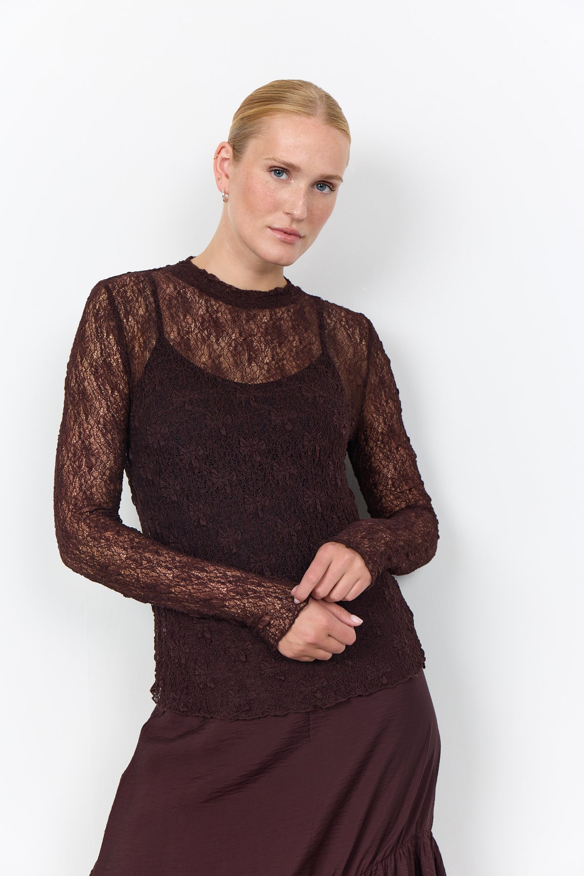 Soyaconcept  Jabina 1 Bluse Mesh Chocolate Brun