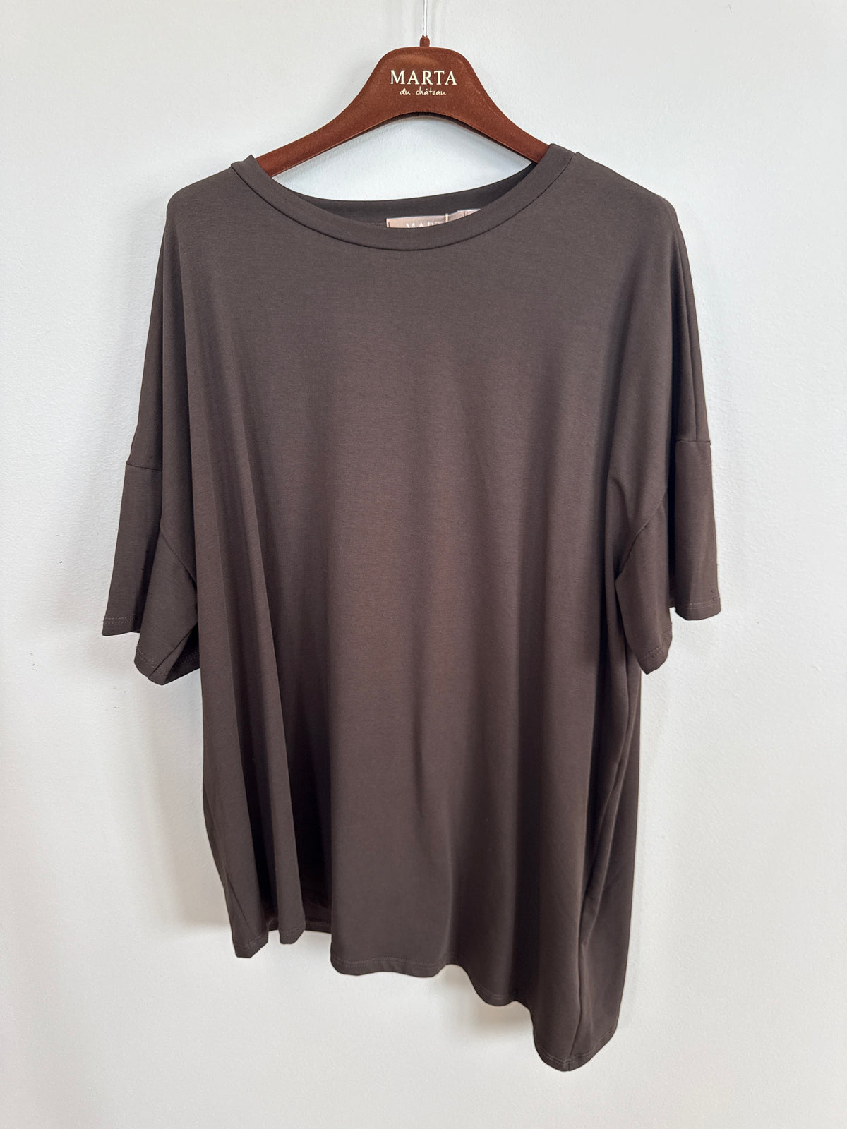 Marta Du Chateau Azure T Shirt Moro Brun  Onesize