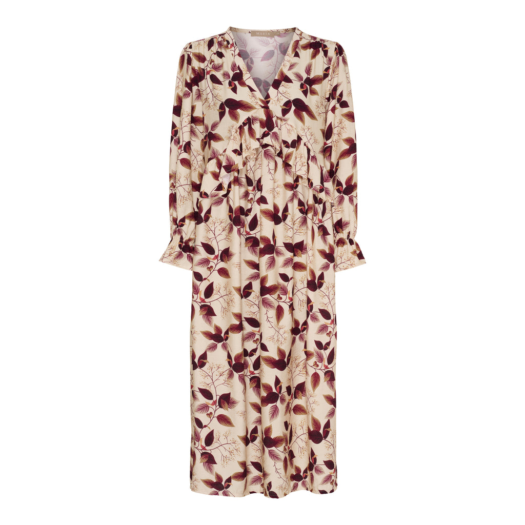 Marta Du Chateau Nigella Kjole Blomster Originale Brun