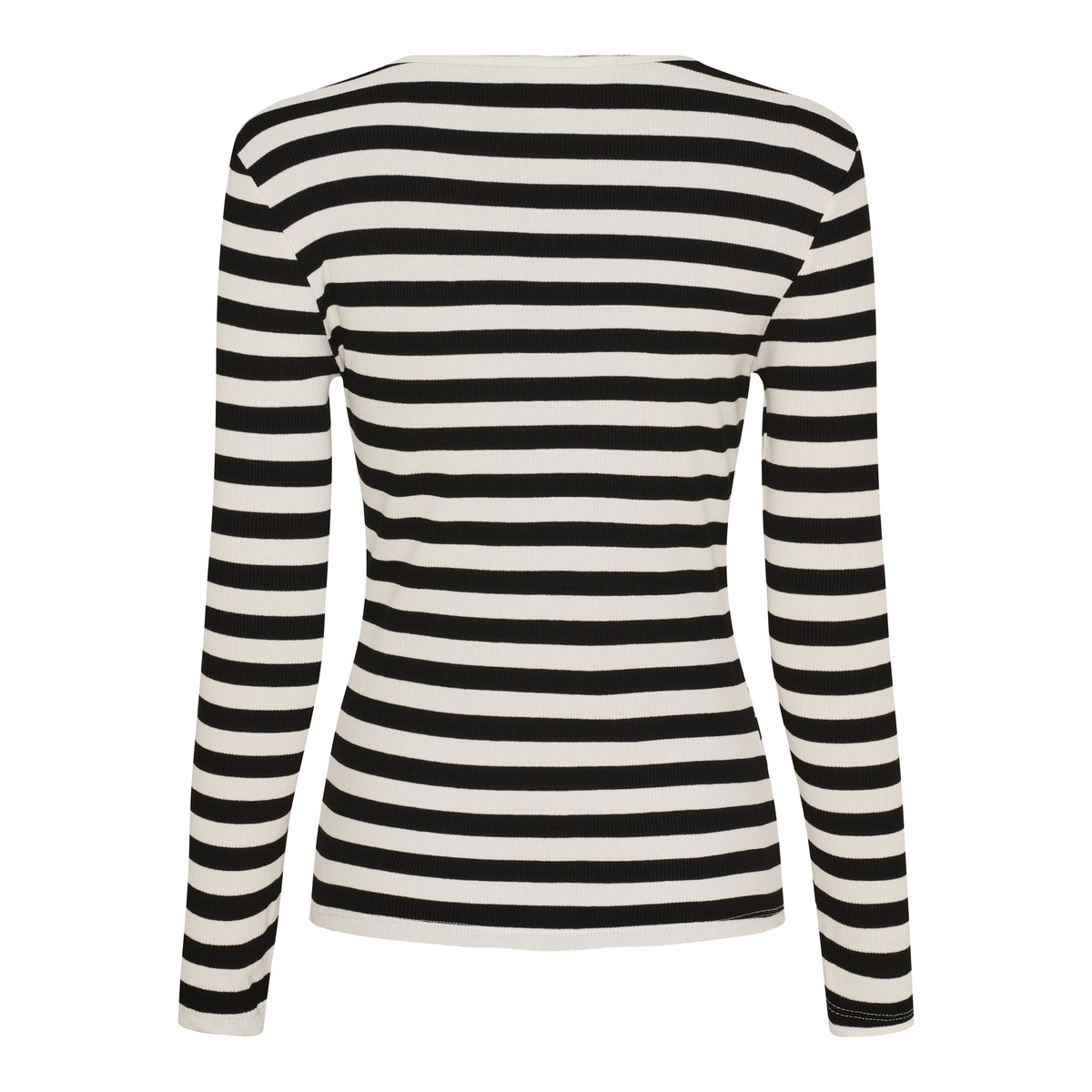 Marta Du Chateau Begonia T-shirt Langærmet Stribet Sort