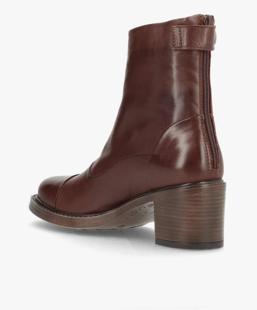 ShoeDesign VICTORIA Læder Støvle Ebony Mørk Brun