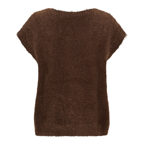 Marta Du Chateau Laya Strik Vest Moro Brun