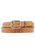 Löwenstein Bælte 29mm Nitter Sølv Camel