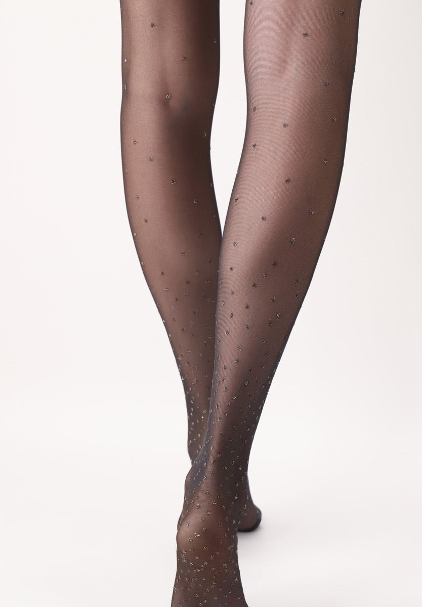 OROBLU Strømpebuks Fashion Bright Dots Sort