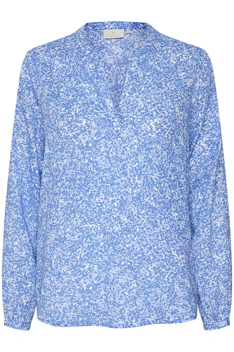 KAFFE Ida Bluse Leo Print Blå