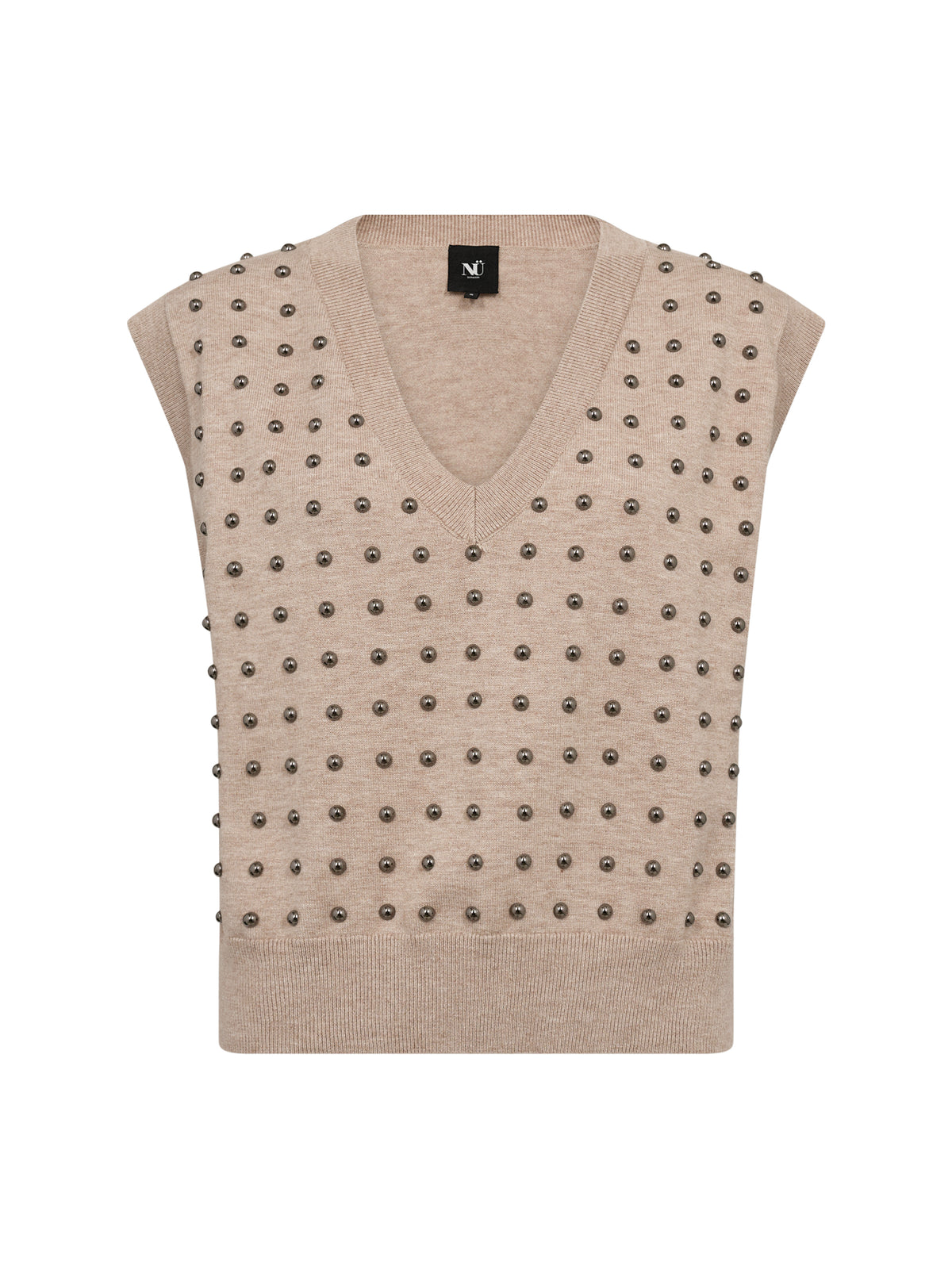 Nü Denmark Charlie Strik Vest Seasand Mix