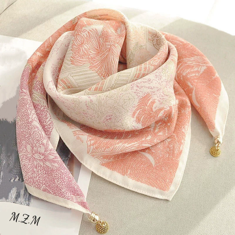 Löwenstein Tørklæde Magnet Lukning FLOWERS Pink Rosa
