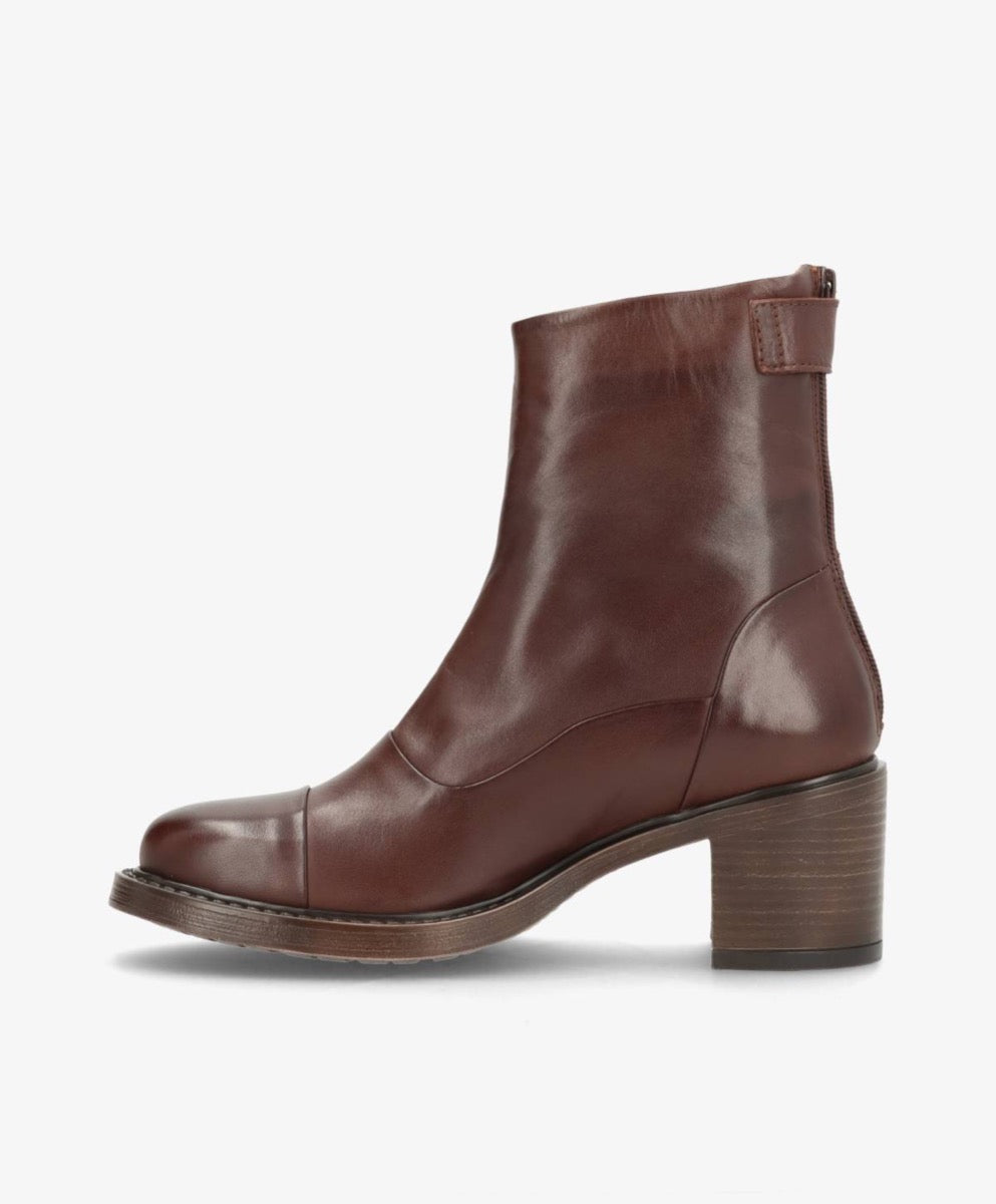 ShoeDesign VICTORIA Læder Støvle Ebony Mørk Brun