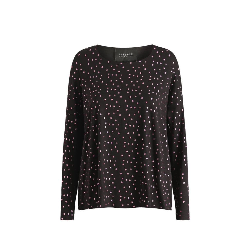 Liberte Alma Top Langærmet Sort Pink