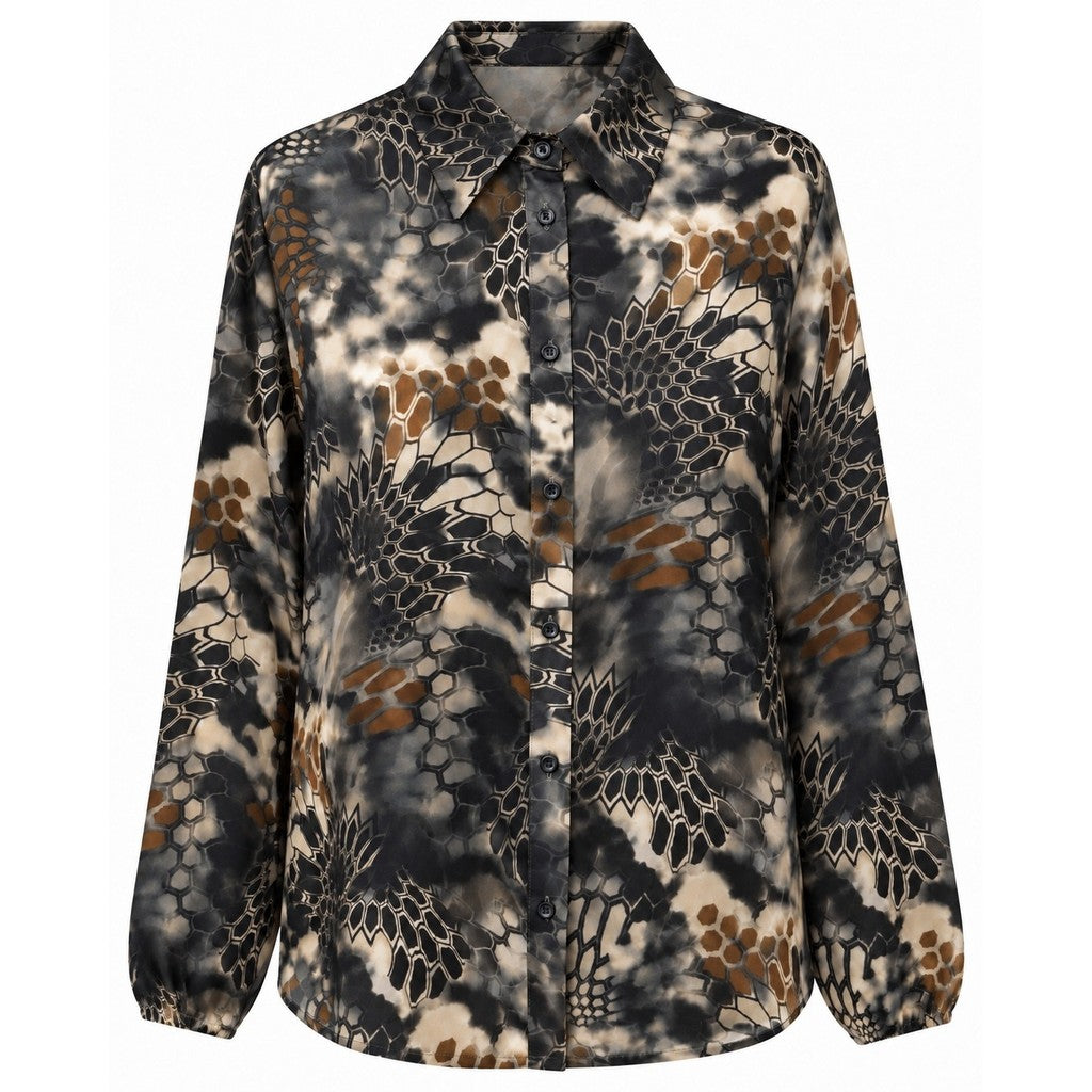 2 Biz Ally Skjorte Sort Camo