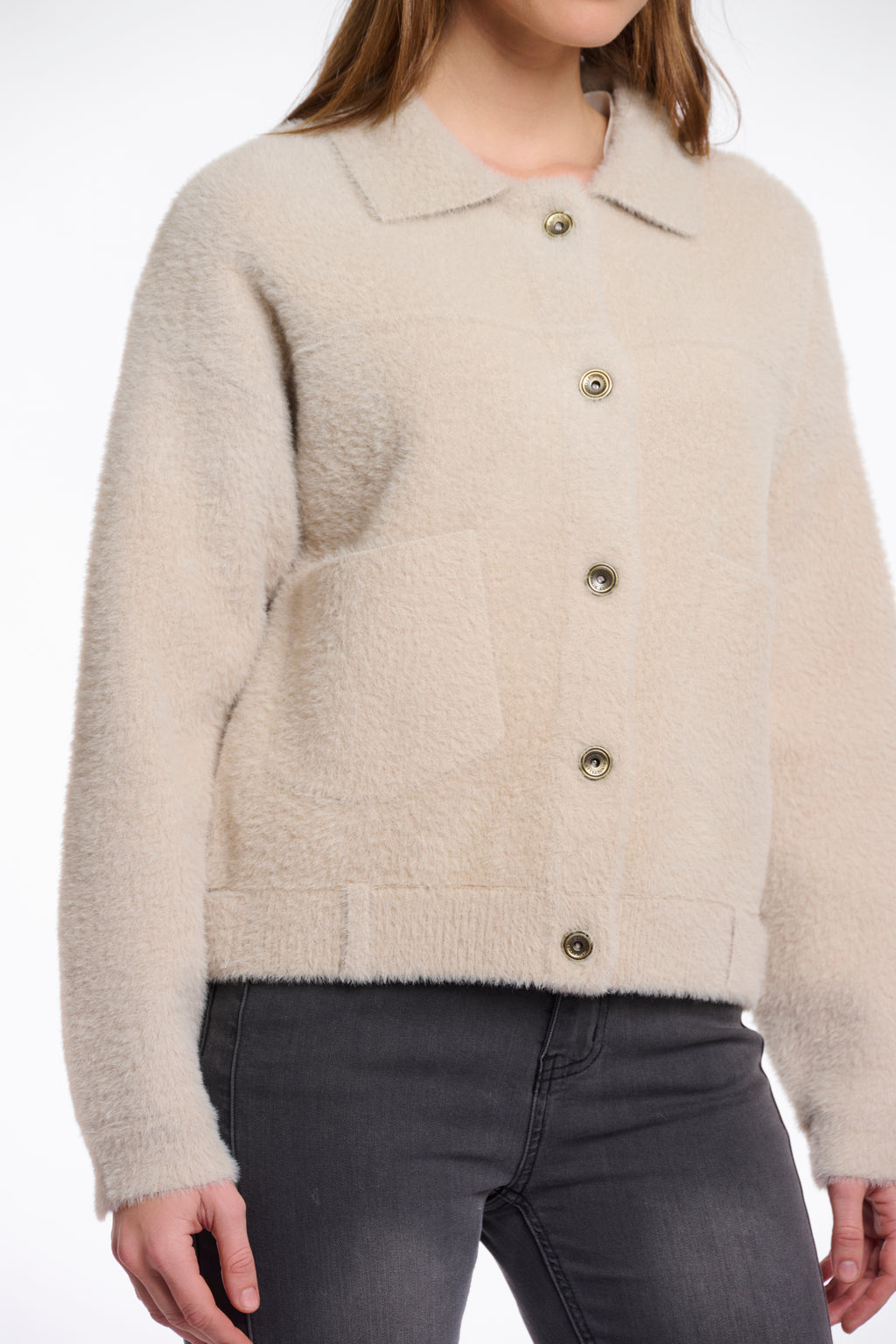 RINO & PELLE Bubbly Jakke Boxy Stone
