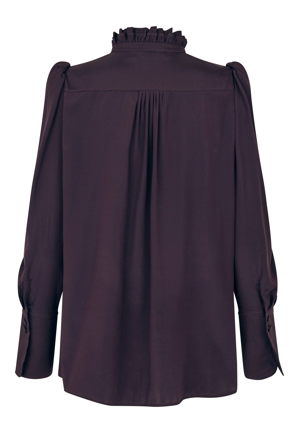 Dea Kudibal ROBERTA Skjorte Bluse w Ruffle Details Berry Wine