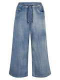 Nü Denmark Deima Culotte Bukser Denim Blå