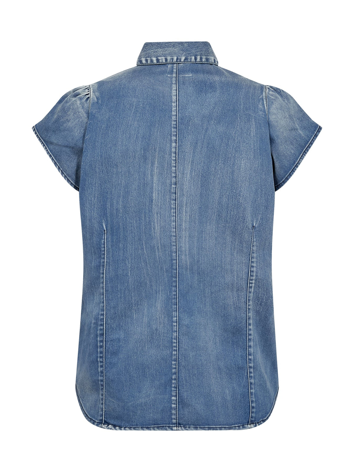 Nü Denmark Deima Skjorte Kortærmet Denim Blå