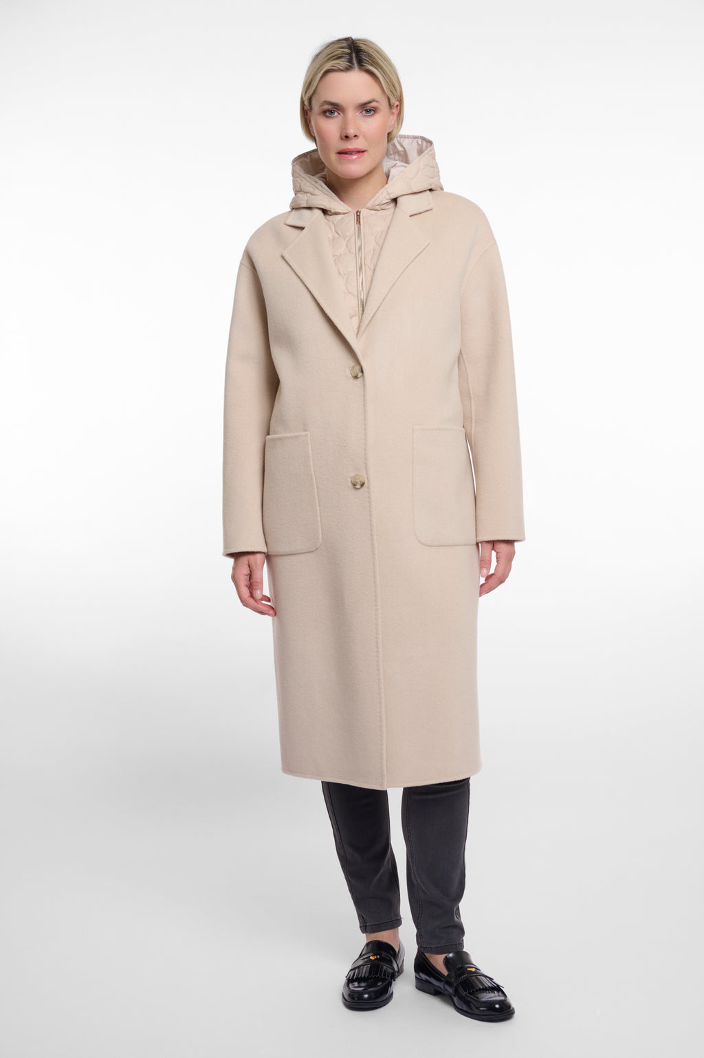 RINO & PELLE Femia Premium Frakke Quilted Light Desert Beige