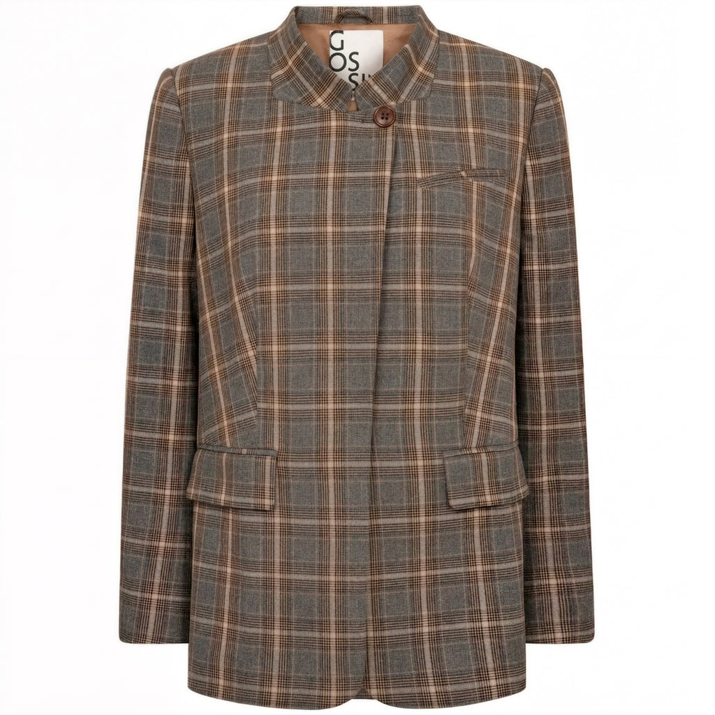 GOSSIA ElliGO Blazer Checks Brun