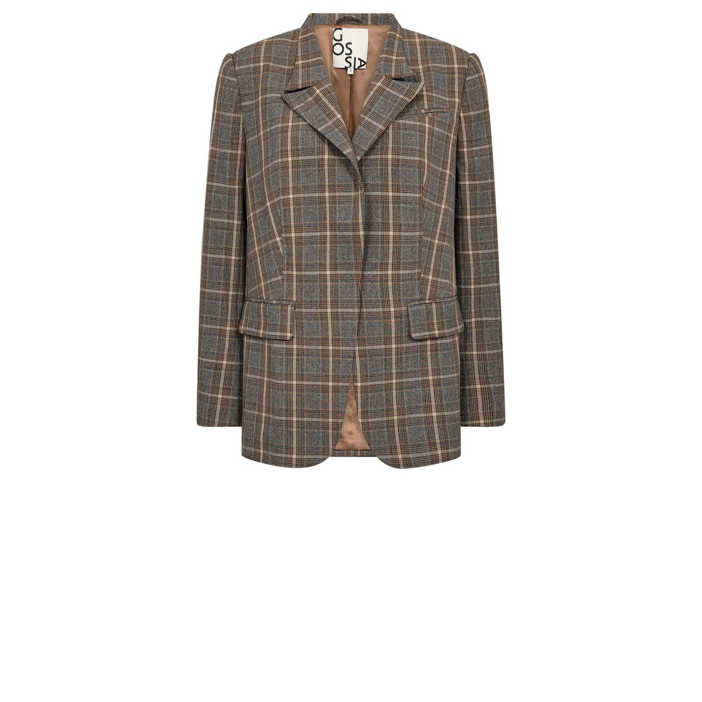 GOSSIA ElliGO Blazer Checks Brun