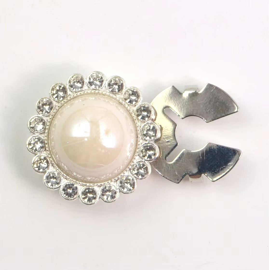 Löwenstein Button Cover Stor Perle Sten Sølv