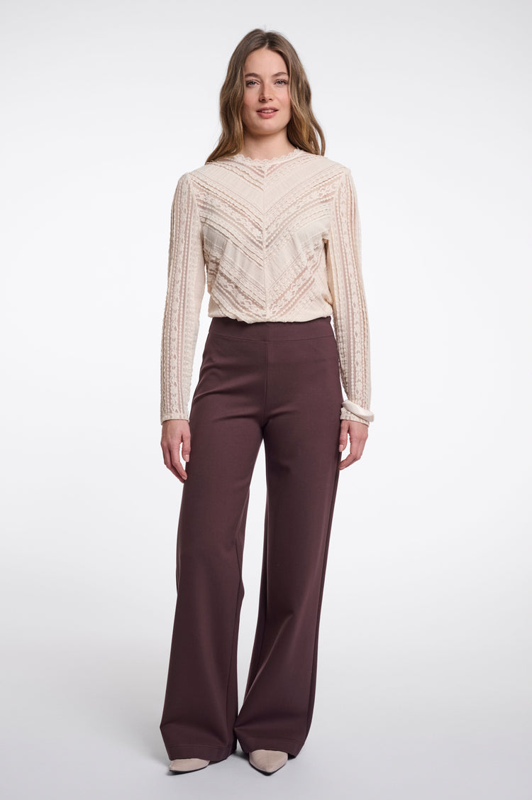 RINO & PELLE Habi Regular Bukser Wide Leg Peated