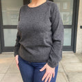 BTF Cashmere Cardigan Dark Grey Melange